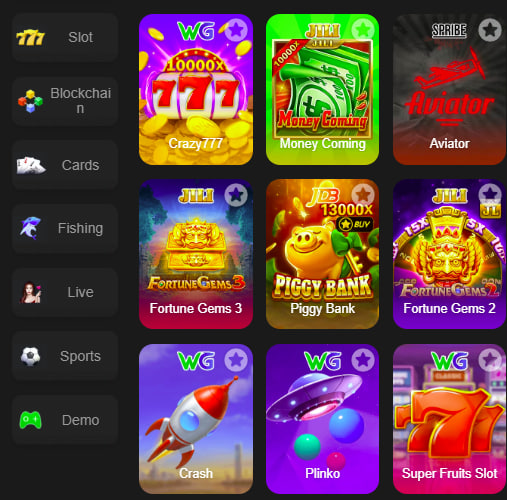 Main screen of a8game game page for PK players - 4