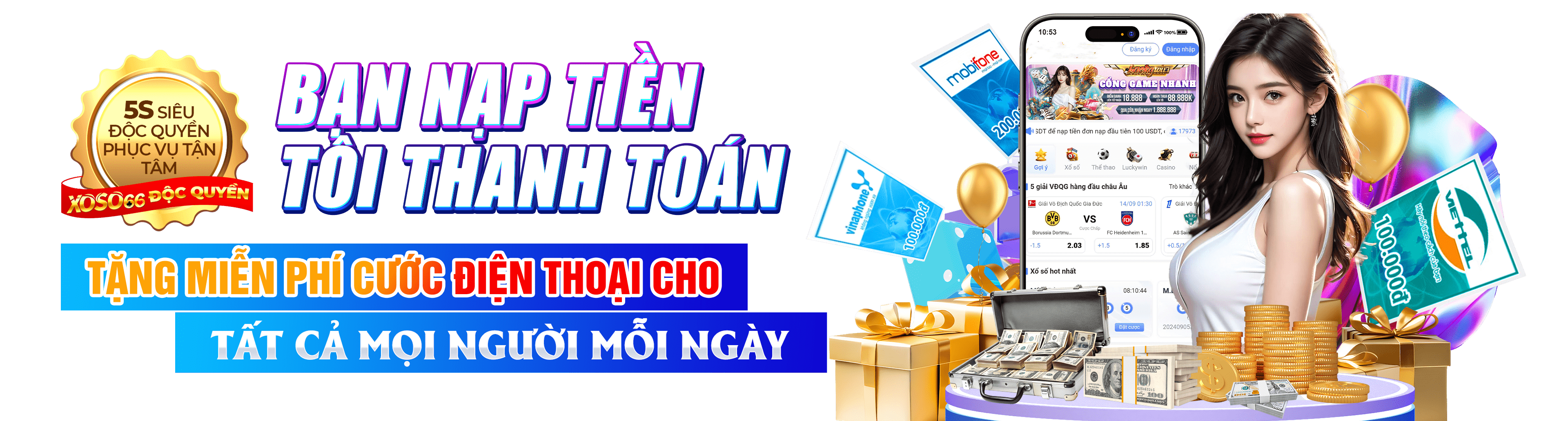 Hình ảnh quảng cáo của 009bet hiển thị nền tảng và các lợi ích
